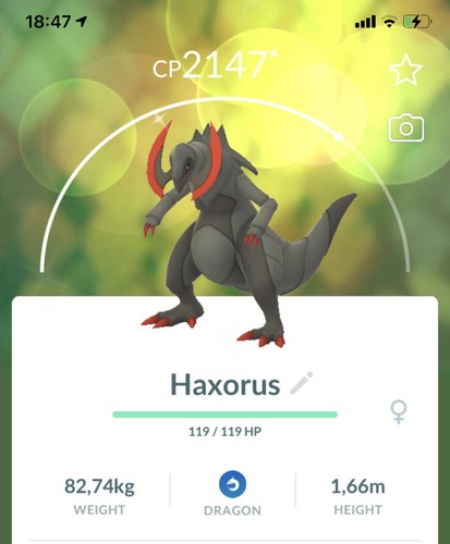 Shiny haxorus pokemon gen5 - shiny, go