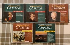 5 CD I MAESTRI IMMORTALI DELLA MUSICA CLASSICA BEETHOVEN CHOPIN CIAIKOVSKIJ