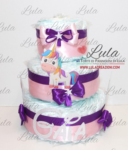 Torta pannolini cartoons - torta,