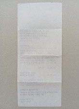 CARTIER Receipt Ricevuta
