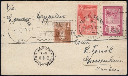 Zeppelin 1931 argentina - argentina, 3°