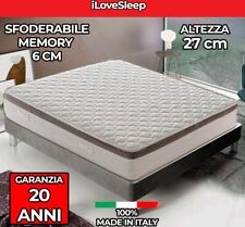 Materasso 800 Molle e Memory  - Alto 27 cm 80 90 120 140 160 180 190 200