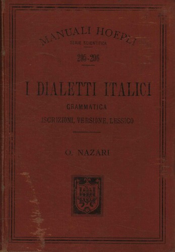 Dialetti italici oreste - i,