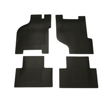 Set 4 Tappetini In Gomma Su Misura Tappeti Per Panda 141 Antiscivolo Neri