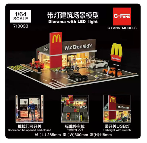 Diorama modellino auto - 1/64,