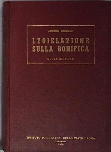 Legislazione sulla bonifica - sulla,