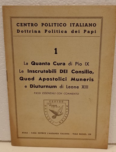Quanta cura pio ix - pio, le