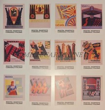 DEPERO MOSTRA DEL MANIFESTO COMUNALE ITALIANO ROMA 1987 - Serie di 12 Cartoline