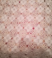 coperta lettino 83x108 cm uncinetto tutta lavorata a mano nuova anni 70 