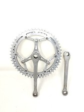 vintage guarnitura crankset  170 46 50 chiavelle cottered bici bike Atala 50s