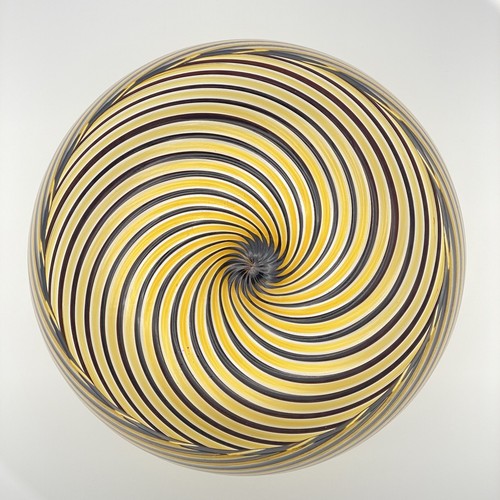Yellow black bowl centrotavola - yellow,