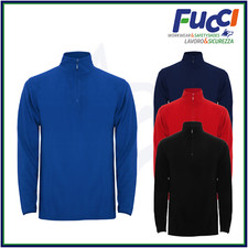 Felpa Uomo Con Mezza Zip Leggera in Micro Pile Invernale Maglia da Lavoro Sport