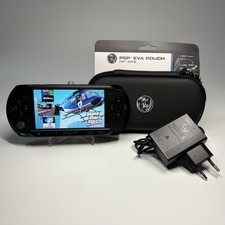 CONSOLE SONY PSP STREET NERA E-1004 OTTIMA COMPLETA + SD 64GB + TANTI GIOCHI