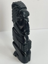 Statuina Tiki in pietra nera