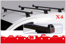 KIT 4 BARRE PORTATUTTO ATLANTIC ACCIAIO CON ATTACCHI RENAULT MASTER L4H2 2010->