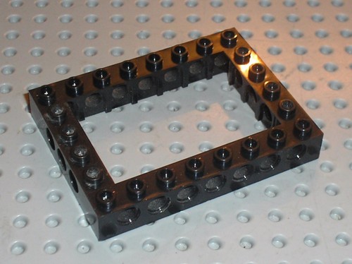 Lego black technic brick ref - black,