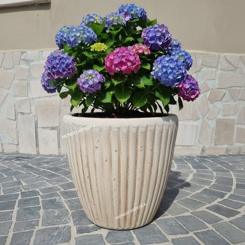 Vaso fioriera rotondo - fioriera,