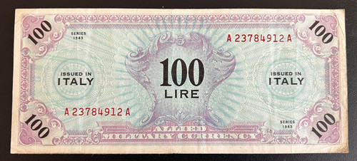 Italia banconota lire 100 - italia,