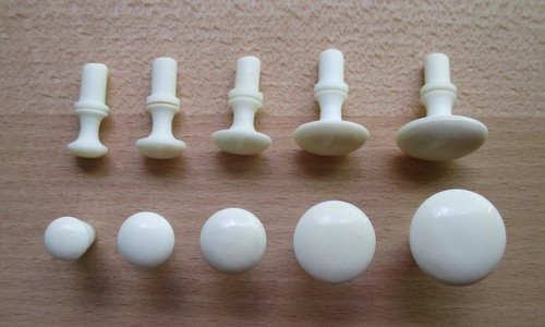Bottone fatto mano - bottone, osso