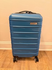 NUOVO Samsonite OMNI 2 Hardside 22" bagaglio a mano ruote girevoli blu caraibico