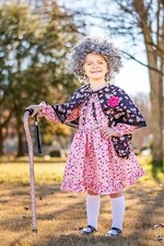 COSTUME NONNA X BAMBINA RAGAZZA 150CM CAPPUCCETTO ROSSO HALLOWEEN 10-11 ANNI