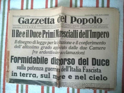 Giornale ventennio gazzetta - ventennio,