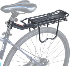 Portapacchi Bici, Portapacchi Bici Montato su Reggisella con Protezioni Pneumatici Laterali,