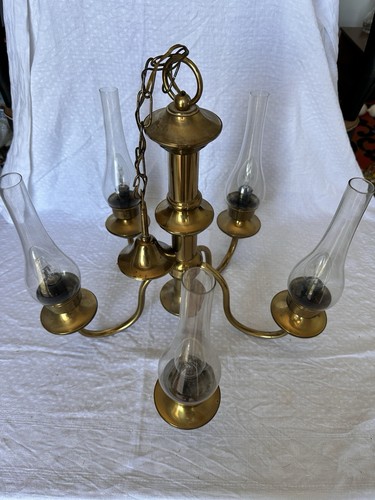 Lampadario ottone con campane - con,