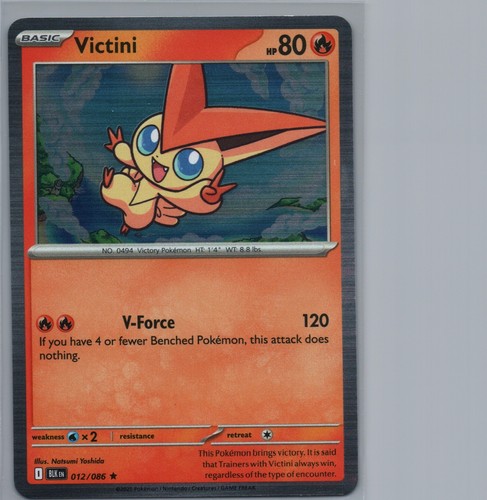 Victini 012 086 holo - victini, rare