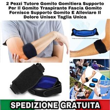 2pz Tutore Gomito Gomitiera Supporto x Il Gomito Traspirante Fascia Gomito 