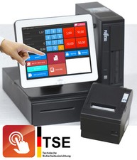 CASSA PROFESSIONALE TSE TOUCHSCREEN SISTEMA DI CASSA POS VENDITA AL DETTAGLIO GASTRONOMIA BLACK KA16
