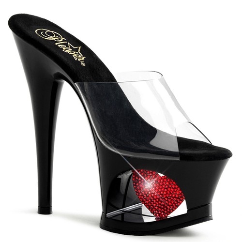 Pleaser heart cutout platform - heart,