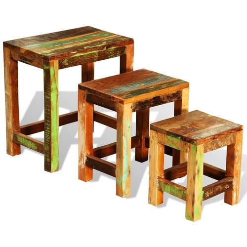 Tavolini impilabili legno - tavolini, in