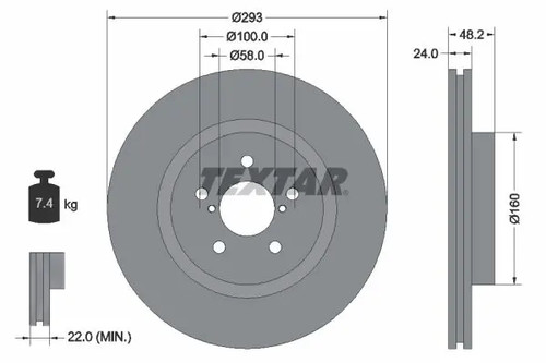 Disco freno ventilazione - 2x,