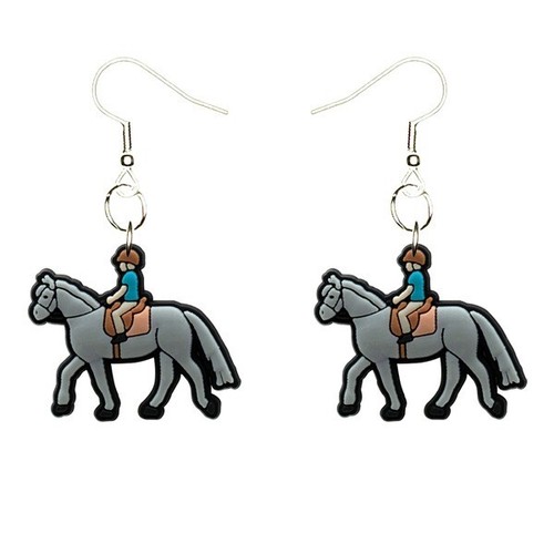 Orecchini cavaliere cavallo