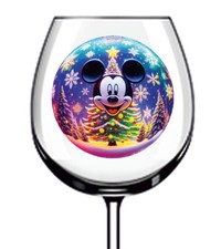 12x Adesivo Natale Topolino