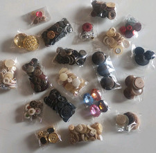 BOTTONI MISTI VINTAGE - Varie Forme Dimensioni E Materiali NUOVI E USATI 440gr