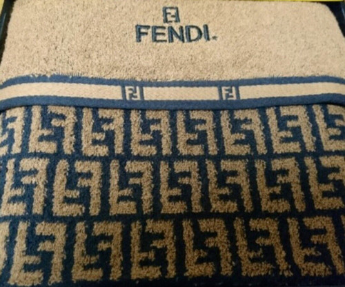Asciugamano bagno fendi cotone - asciugamano,