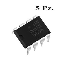 5 Pz. VIPer22A VIPer 22A CIRCUITO INTEGRATO DIP-8 driver SMPS alimentatore