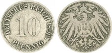 Kaiserreich 10 Pfennig 1896 G