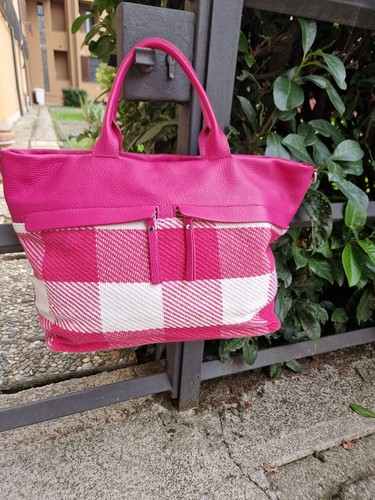 Borsa ecopelle colore rosa - colore,