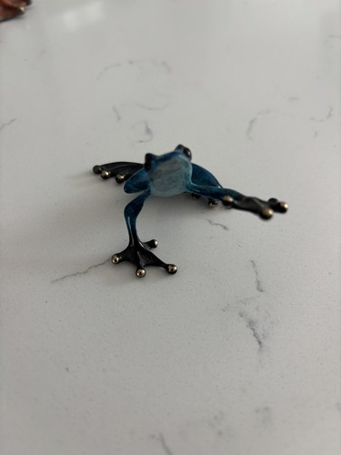 Mini scultura rana bronzo