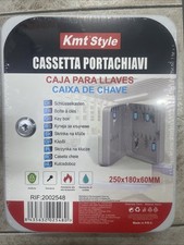 Cassetta Portachiavi In Acciaio Da Parete Con Serratura 250x180x60mm Per Casa