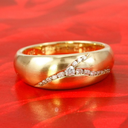 Anello nastro 585 oro - 585,