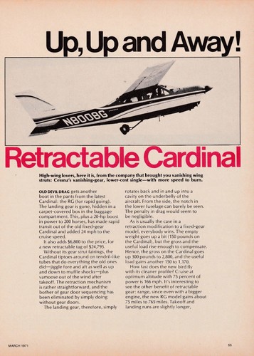Rapporto aereo cessna cardinal - aereo,