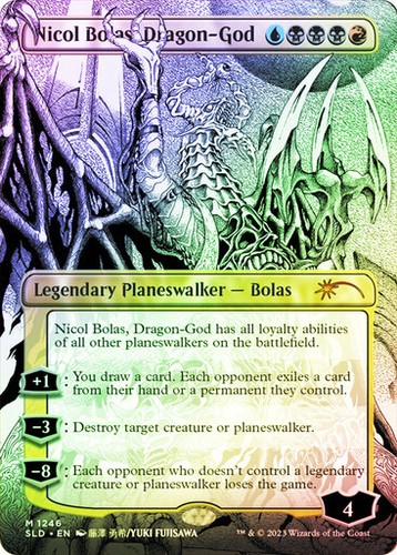 Foil nicol bolas - dragon-god, ~