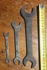 chiavi inglesi d'epoca FIAT 27 22 17 13 10 8 vintage ~ 500 127 850 1100 ~