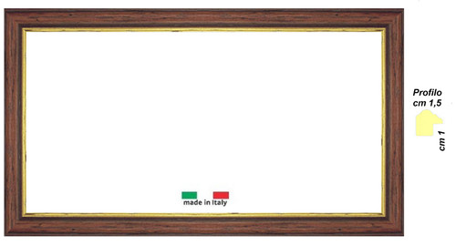 Cornice legno noce - cornice, arte