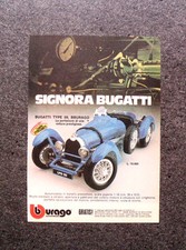 K753- Advertising Pubblicità -1981- BBURAGO , BUGATTI TYPE 59 