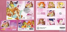 ITALIA 2024 Winx Club TESSERA + CARTOLINA + FOGLIETTO con CHIUDILETTERA